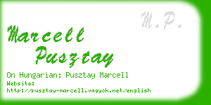 marcell pusztay business card